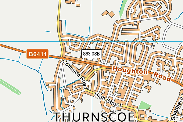 S63 0SB map - OS VectorMap District (Ordnance Survey)