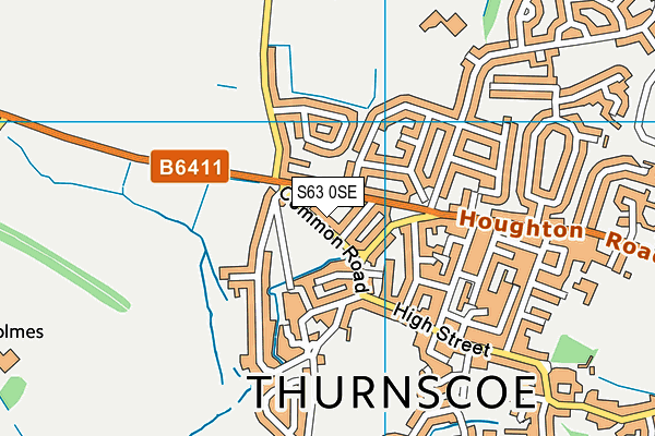 S63 0SE map - OS VectorMap District (Ordnance Survey)