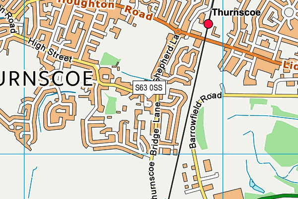 S63 0SS map - OS VectorMap District (Ordnance Survey)