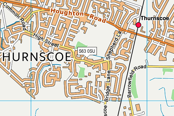 S63 0SU map - OS VectorMap District (Ordnance Survey)