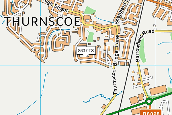 S63 0TS map - OS VectorMap District (Ordnance Survey)