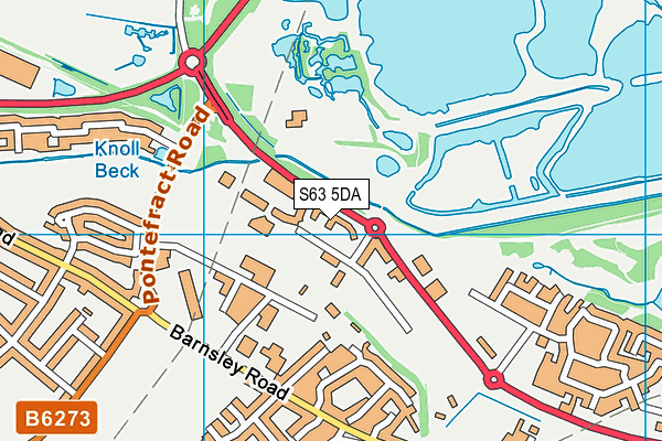 S63 5DA map - OS VectorMap District (Ordnance Survey)