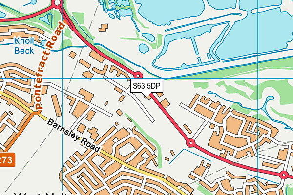 S63 5DP map - OS VectorMap District (Ordnance Survey)