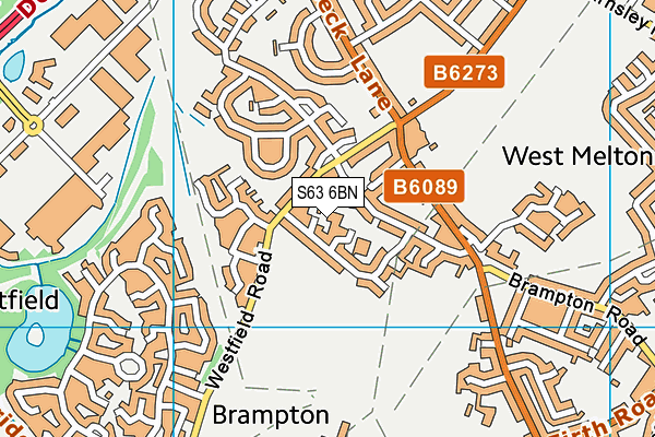S63 6BN map - OS VectorMap District (Ordnance Survey)