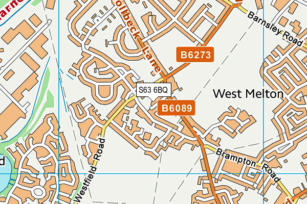 S63 6BQ map - OS VectorMap District (Ordnance Survey)