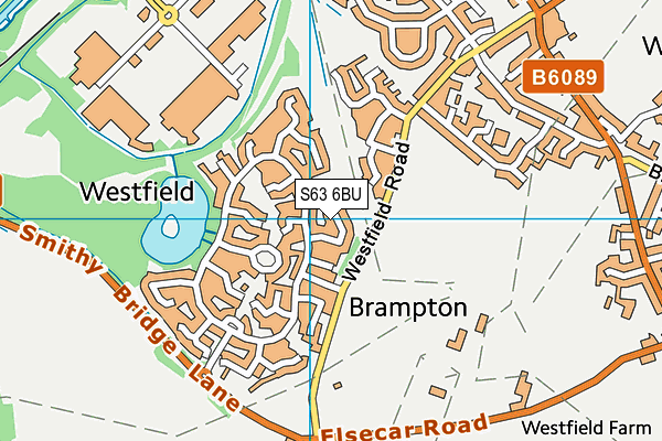 S63 6BU map - OS VectorMap District (Ordnance Survey)