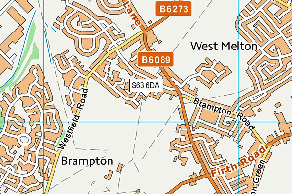 S63 6DA map - OS VectorMap District (Ordnance Survey)