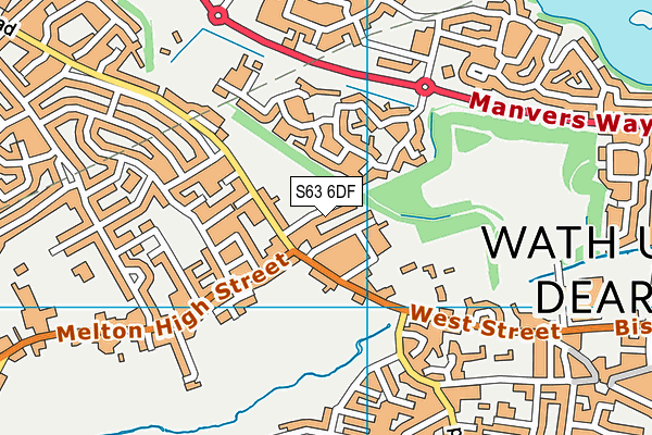 S63 6DF map - OS VectorMap District (Ordnance Survey)