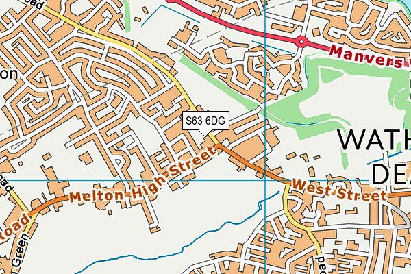 S63 6DG map - OS VectorMap District (Ordnance Survey)