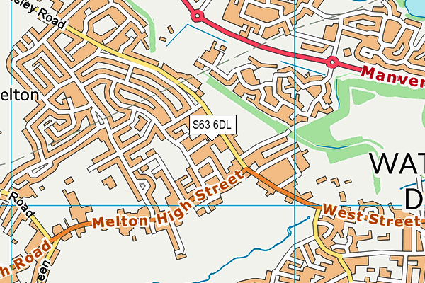 S63 6DL map - OS VectorMap District (Ordnance Survey)