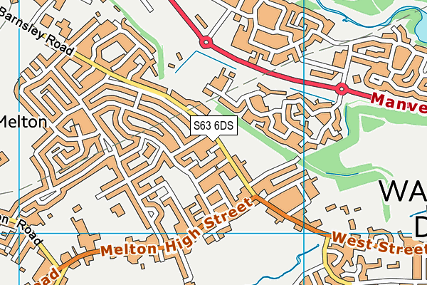 S63 6DS map - OS VectorMap District (Ordnance Survey)