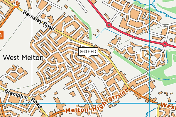 S63 6ED map - OS VectorMap District (Ordnance Survey)
