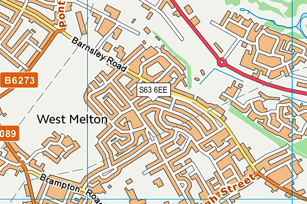 S63 6EE map - OS VectorMap District (Ordnance Survey)