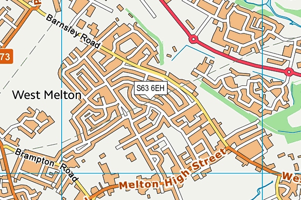 S63 6EH map - OS VectorMap District (Ordnance Survey)