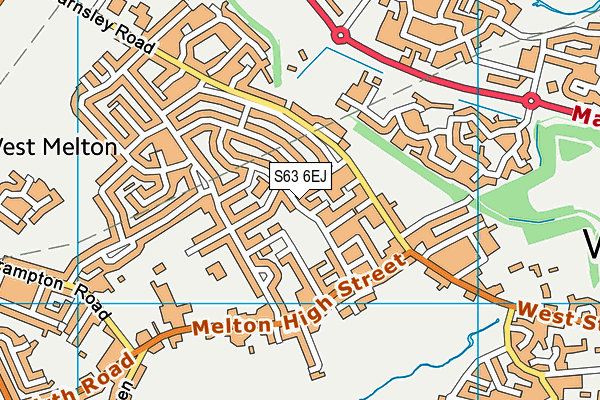 S63 6EJ map - OS VectorMap District (Ordnance Survey)