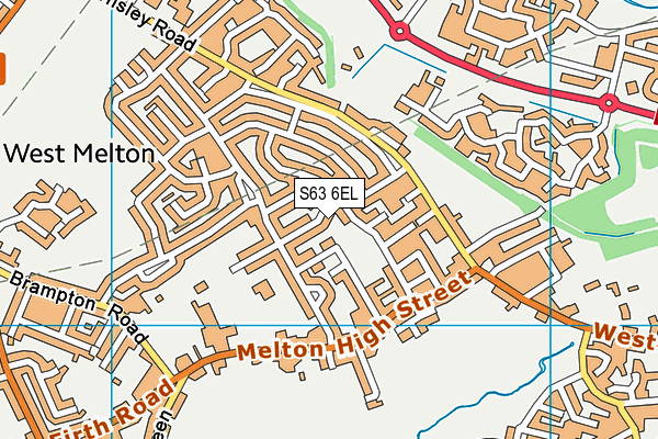 S63 6EL map - OS VectorMap District (Ordnance Survey)