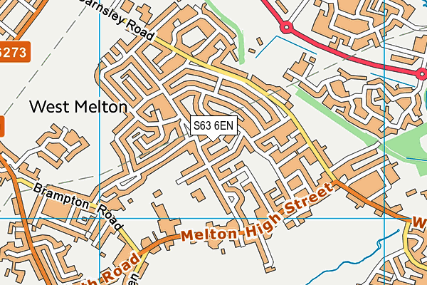 S63 6EN map - OS VectorMap District (Ordnance Survey)