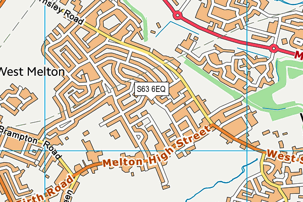 S63 6EQ map - OS VectorMap District (Ordnance Survey)