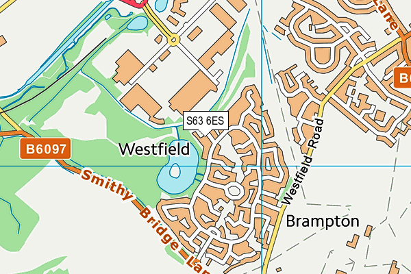 S63 6ES map - OS VectorMap District (Ordnance Survey)