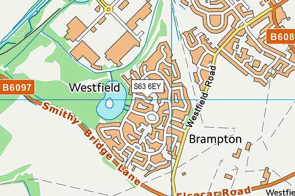 S63 6EY map - OS VectorMap District (Ordnance Survey)