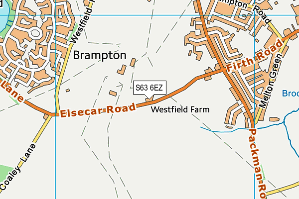 S63 6EZ map - OS VectorMap District (Ordnance Survey)