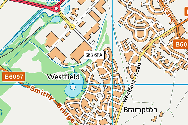 S63 6FA map - OS VectorMap District (Ordnance Survey)