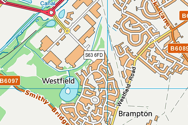 S63 6FD map - OS VectorMap District (Ordnance Survey)
