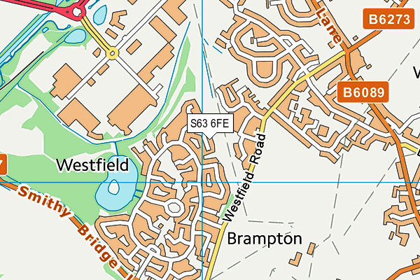 S63 6FE map - OS VectorMap District (Ordnance Survey)