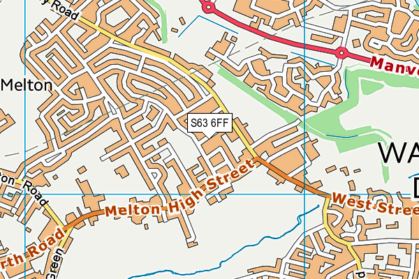 S63 6FF map - OS VectorMap District (Ordnance Survey)