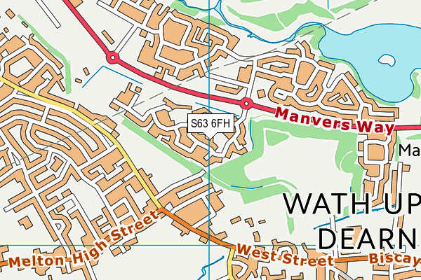 S63 6FH map - OS VectorMap District (Ordnance Survey)