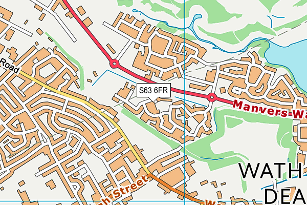 S63 6FR map - OS VectorMap District (Ordnance Survey)