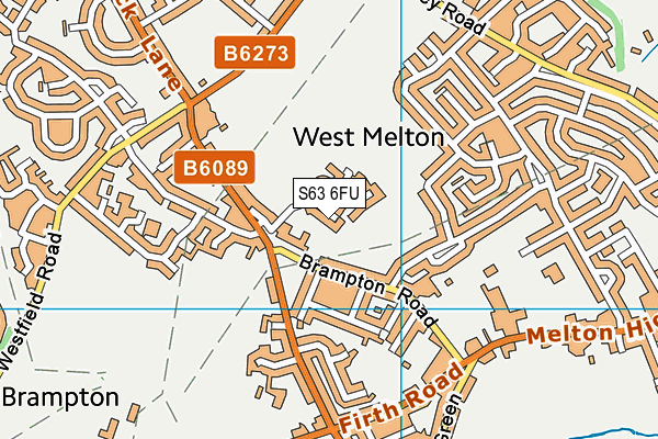 S63 6FU map - OS VectorMap District (Ordnance Survey)