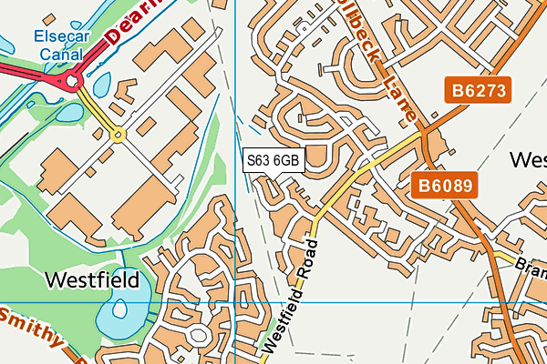 S63 6GB map - OS VectorMap District (Ordnance Survey)