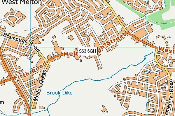 S63 6GH map - OS VectorMap District (Ordnance Survey)