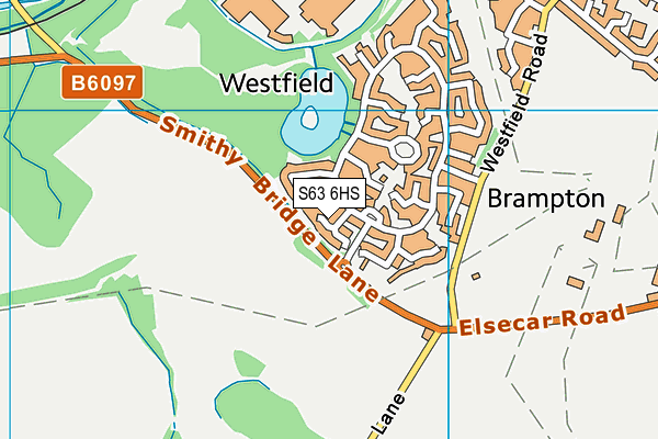 S63 6HS map - OS VectorMap District (Ordnance Survey)