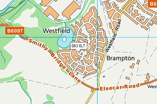 S63 6LT map - OS VectorMap District (Ordnance Survey)