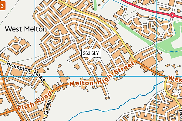 S63 6LY map - OS VectorMap District (Ordnance Survey)