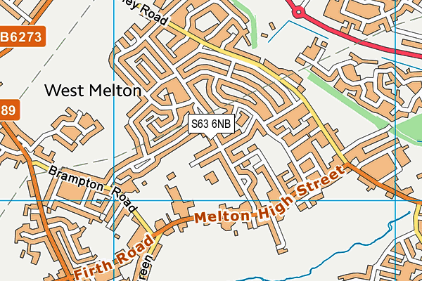 S63 6NB map - OS VectorMap District (Ordnance Survey)