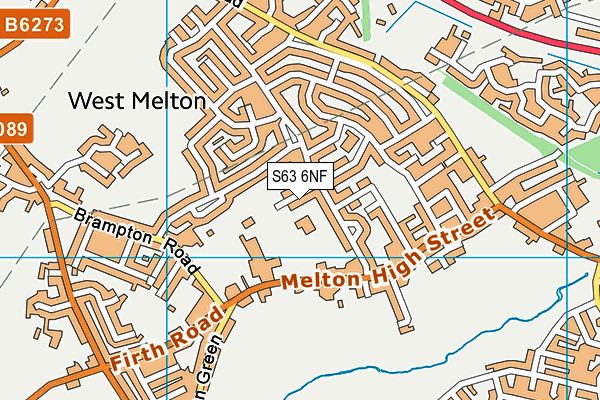 S63 6NF map - OS VectorMap District (Ordnance Survey)
