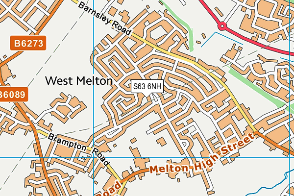 S63 6NH map - OS VectorMap District (Ordnance Survey)