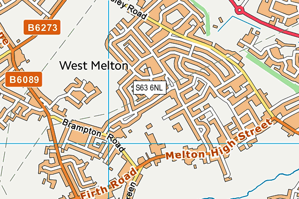 S63 6NL map - OS VectorMap District (Ordnance Survey)