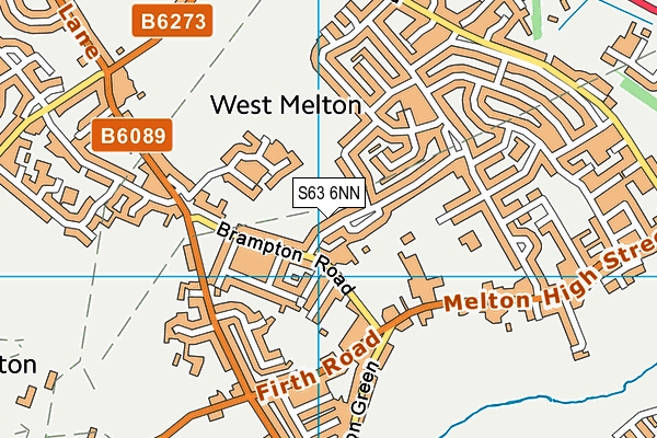 S63 6NN map - OS VectorMap District (Ordnance Survey)