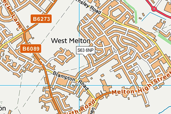 S63 6NP map - OS VectorMap District (Ordnance Survey)