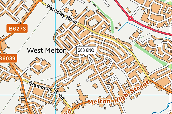 S63 6NQ map - OS VectorMap District (Ordnance Survey)