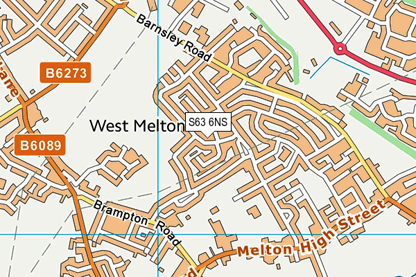 S63 6NS map - OS VectorMap District (Ordnance Survey)