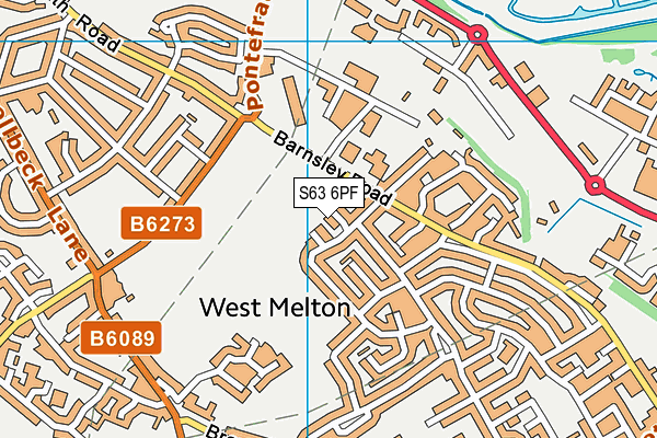 S63 6PF map - OS VectorMap District (Ordnance Survey)