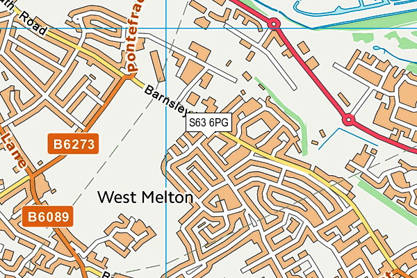 S63 6PG map - OS VectorMap District (Ordnance Survey)