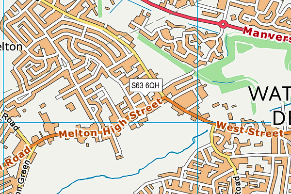 S63 6QH map - OS VectorMap District (Ordnance Survey)