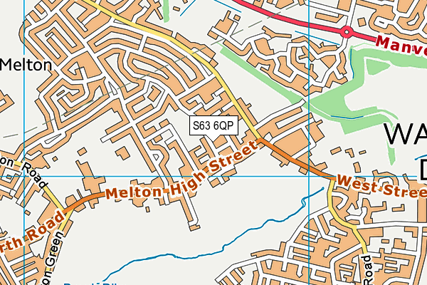 S63 6QP map - OS VectorMap District (Ordnance Survey)