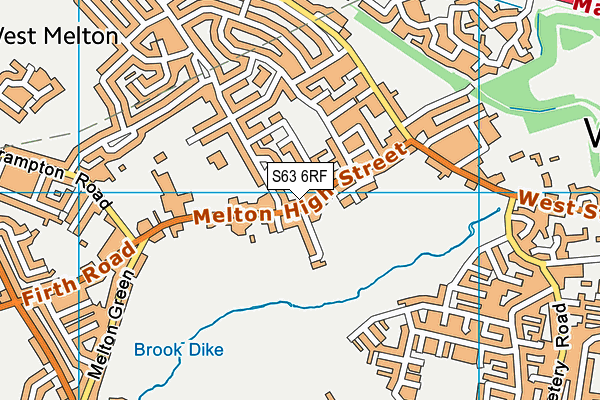 S63 6RF map - OS VectorMap District (Ordnance Survey)